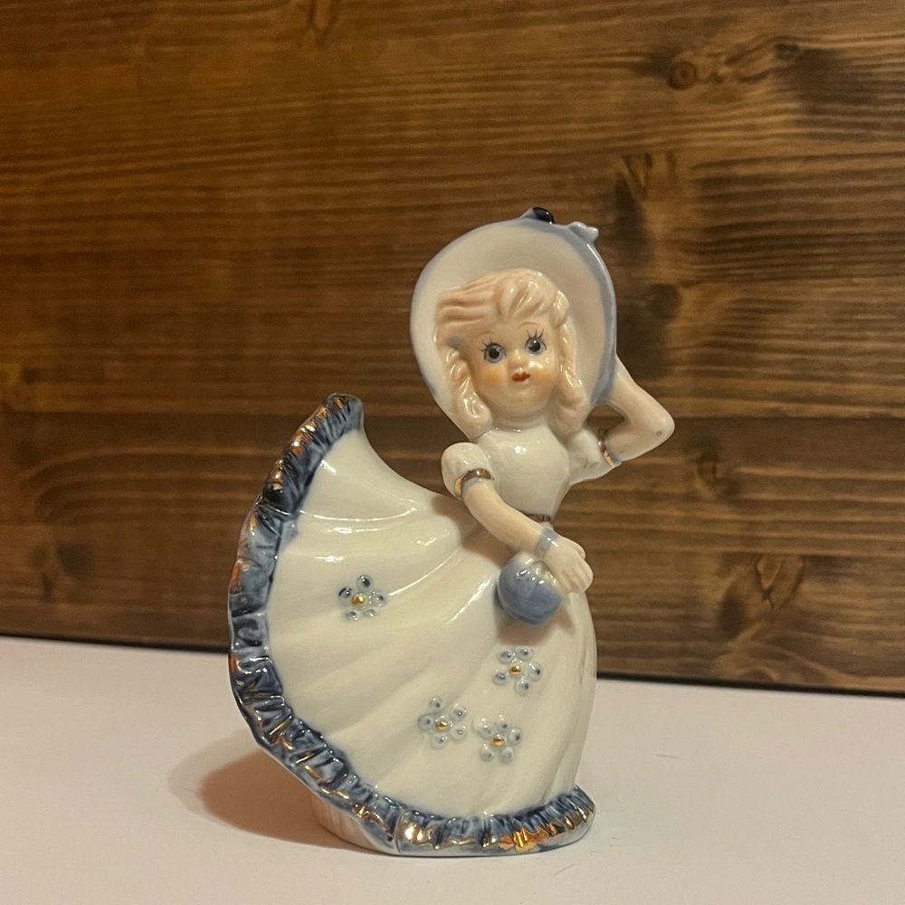 Vintage Porcelain Southern Belle Bell